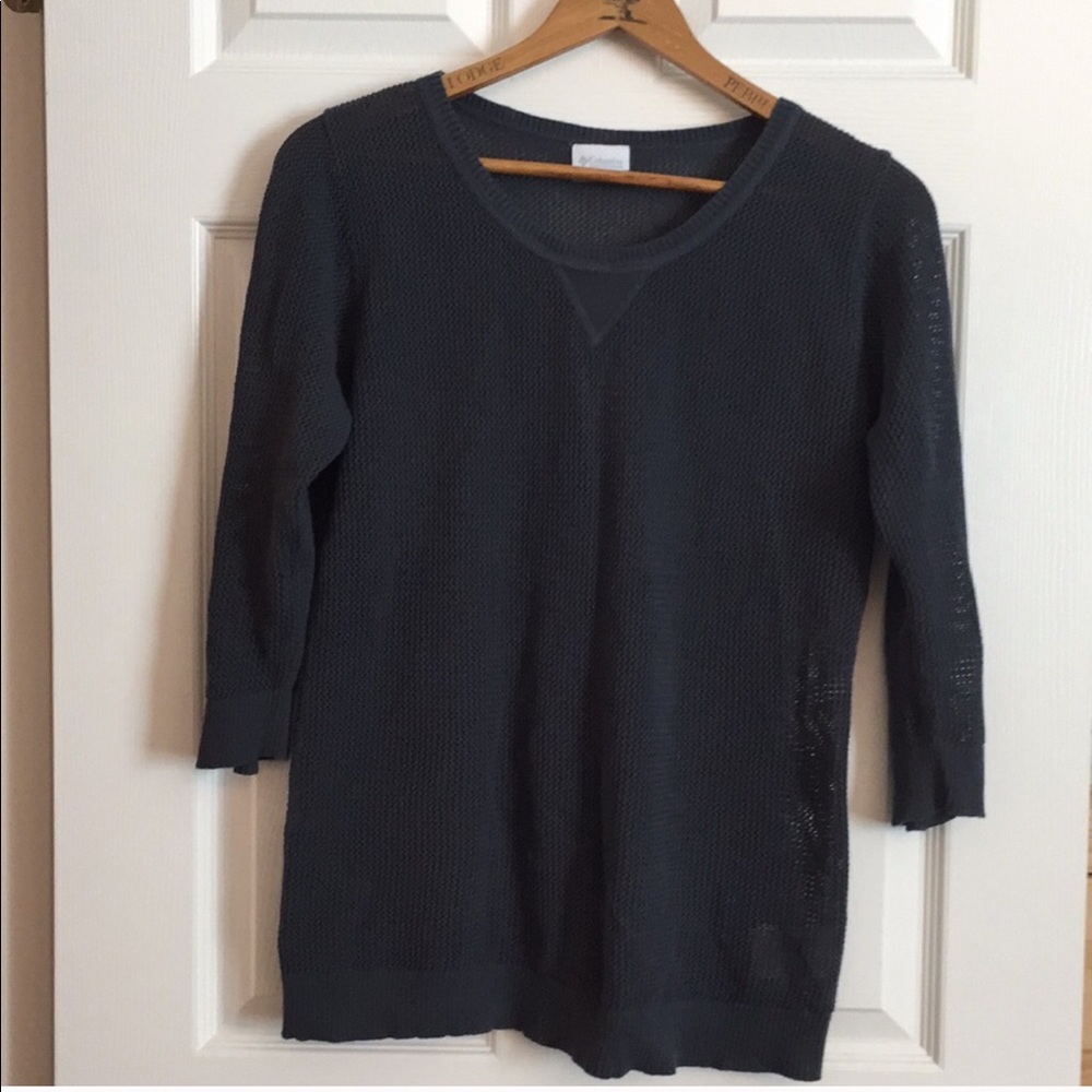 Columbia 3/4 light knit sweater